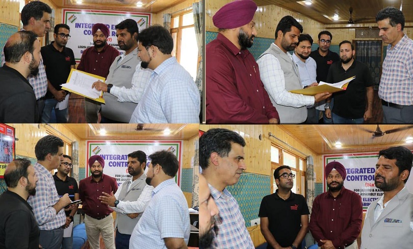 Assembly Polls: General Observer For Srinagar Rajan Vishal Visits MCMC, Reviews Working, Functioning