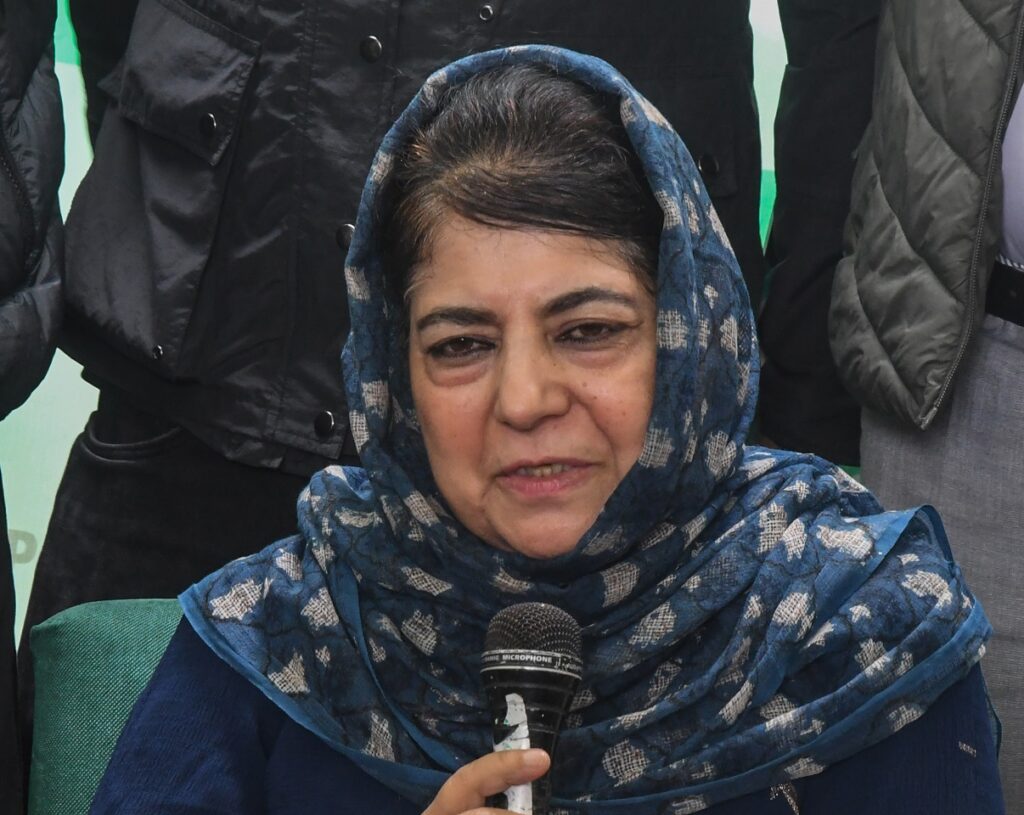 No Scope For Tie-Up With BJP: Mehbooba