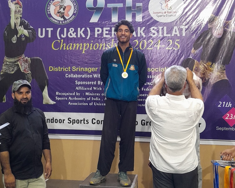 Grand Warriors’ Shahid Hilal Wins Gold At J&K Pencak Silat C’ship