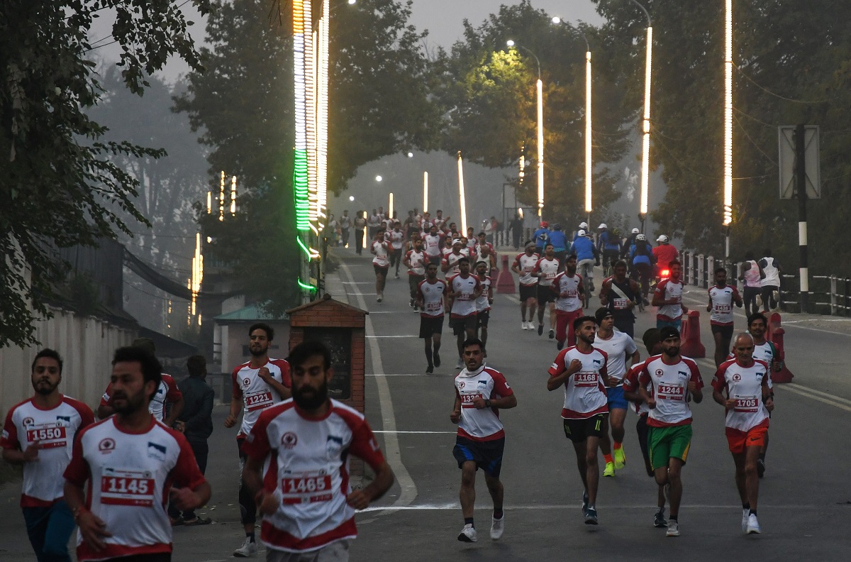 Over 2,000 Athletes Take Part Kashmir's First International Marathon