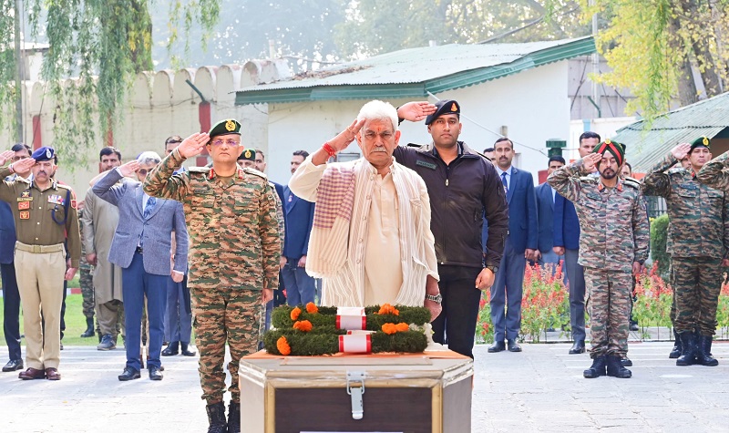 Gulmarg Attack: LG Sinha Pays Tributes To Slain Army Soldiers, Porters