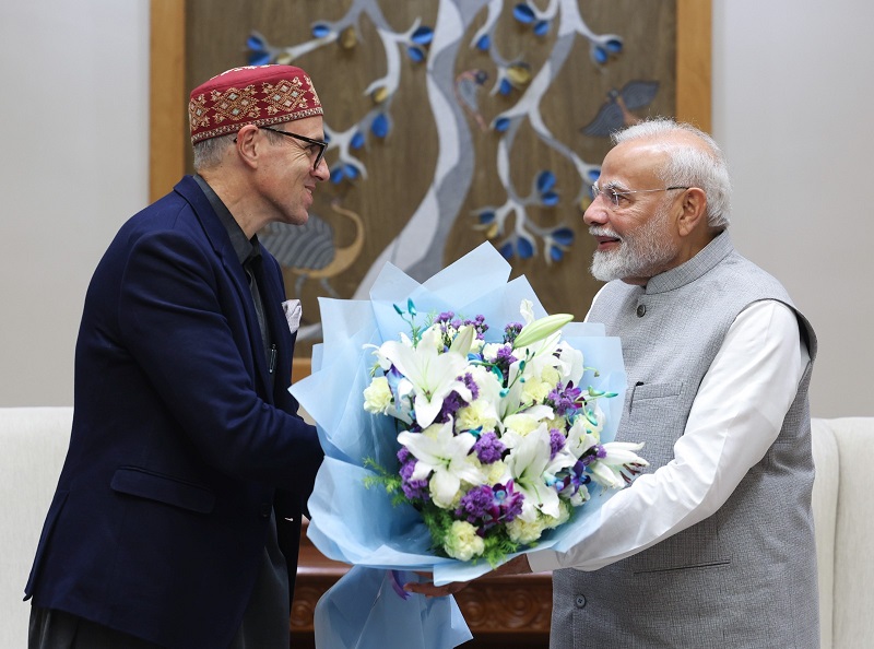 J&K CM Omar Abdullah Meets PM Modi In Delhi