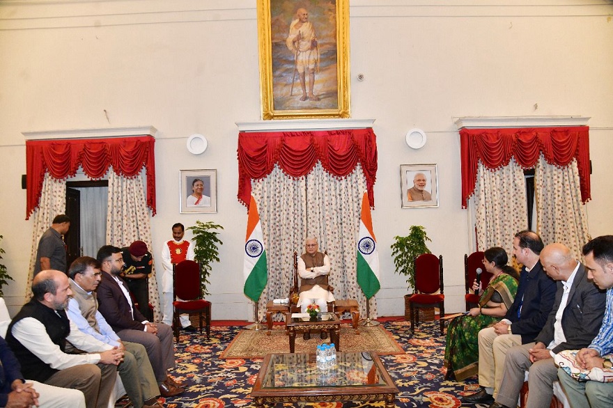 Governor Telangana Receives J&K Media Delegation