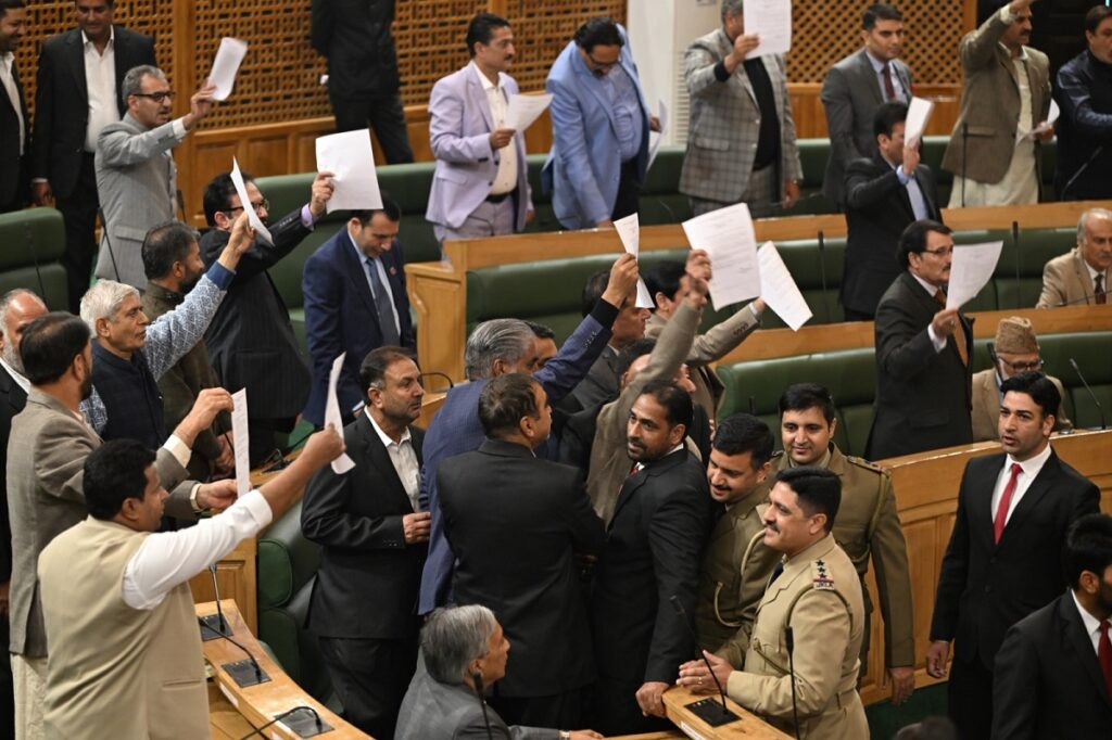 J&K Assembly Proceedings Disrupted Amid Uproar Over Resolution On Special Status