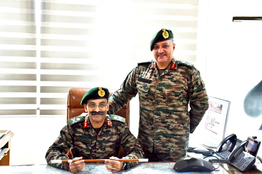 Maj Gen Mukherjee Takes Charge Of ‘Ace Of Spades’ Division In J&K