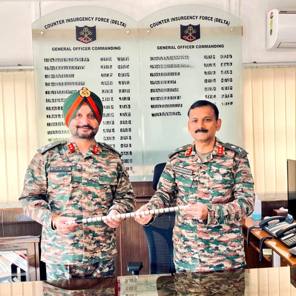 Maj Gen A P S Bal Takes Over As GOC Of Delta Force In J&K