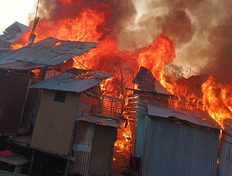 18 Residential Structures Gutted In Rainawari Blaze