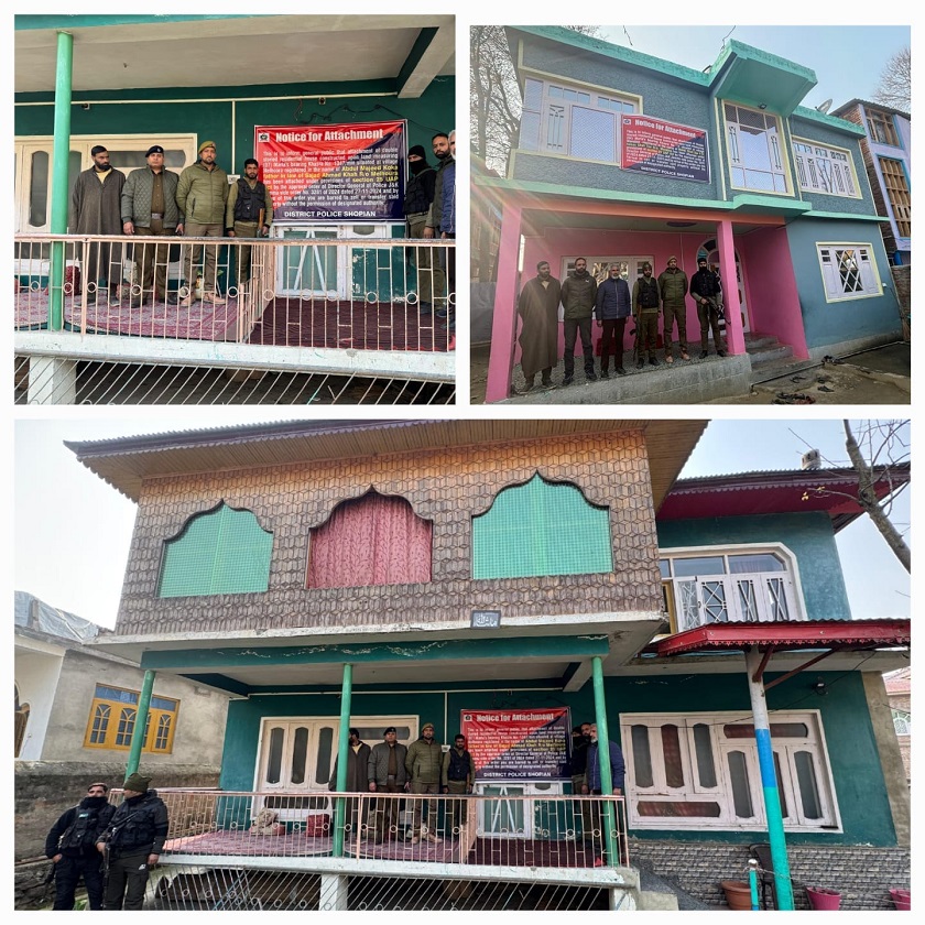 Two Houses Attached In South Kashmir's Shopian Under UAPA