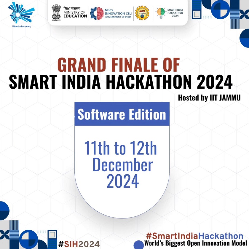 IIT-Jammu To Host Smart India Hackathon Grand Finale