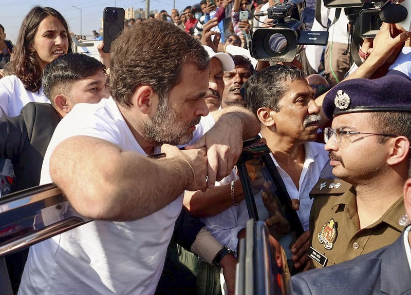 Rahul Stopped At Ghazipur Border On Way To Sambhal, Terms Police Move Anti-Democratic