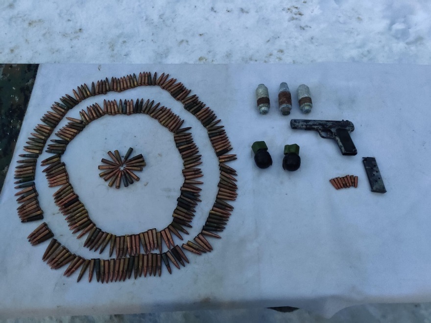 Cache Of Arms And Ammunition Recovered During Search Op In North Kashmir’s Kupwara