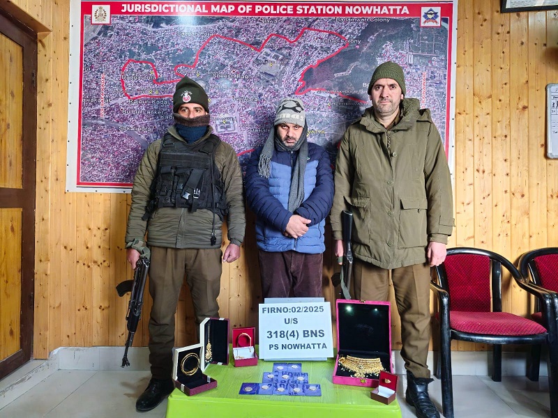 Srinagar Police Arrests Fraudulent Gold Smith, Busts Major Scam