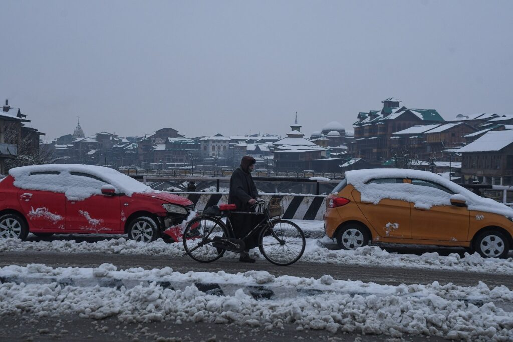 Fresh Snowfall Disrupts Life In Kashmir 