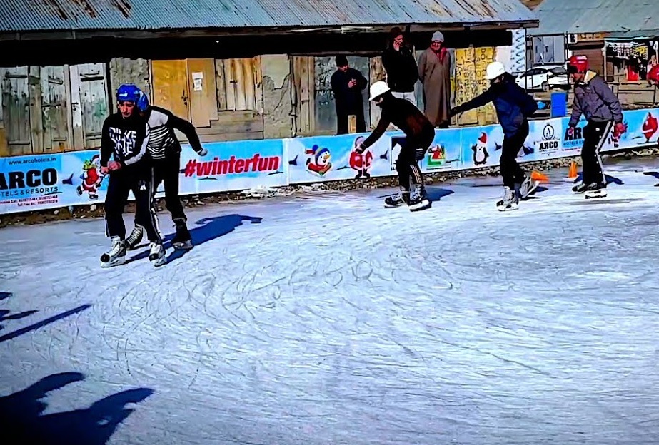 State-Of-Art Ice Skating Rink Constructed In Sonamarg