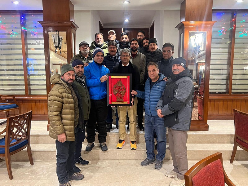 JKFA Officials Meet AIFF President In Srinagar