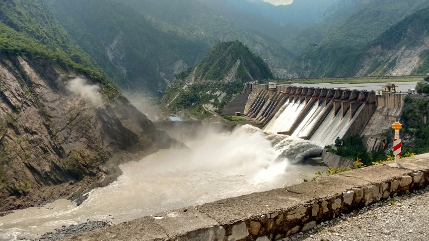 Salal Dam Gates Opened To Manage Heavy Water Inflow Into J-K's Chenab River