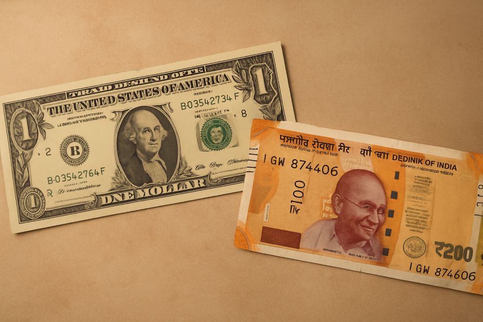 Rupee Plunges To Record Low Of 91.65 Against US Dollar