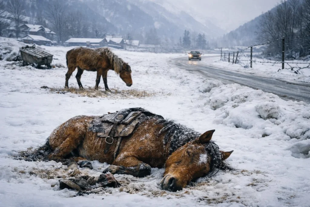 Abandoned Horses Left to Brave Kashmir’s Harsh Winter