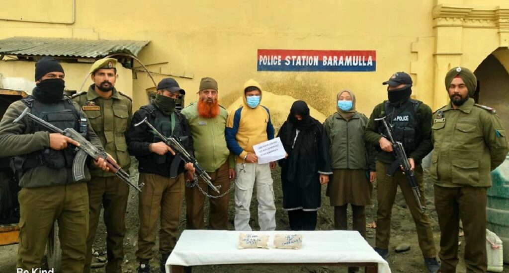 Two Peddlers Held with ₹1 Crore Heroin in Baramulla