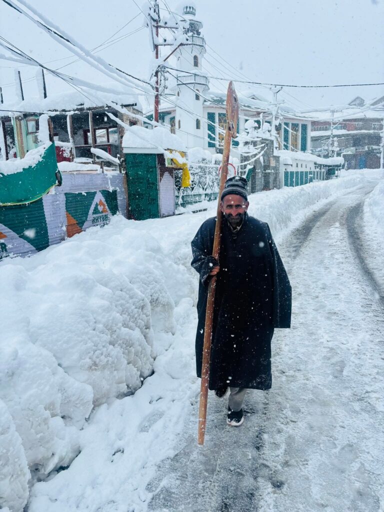 Snow Brings Delight and Disruption to Kashmir